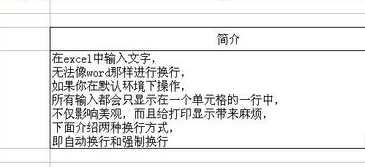 excel单元格内换行怎么换行