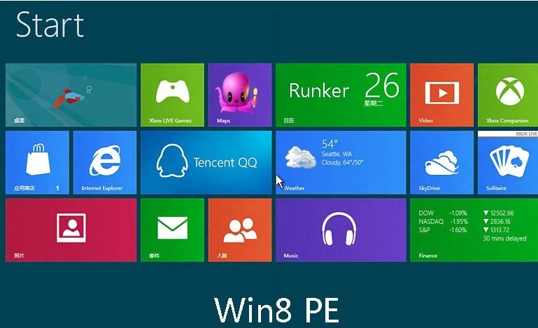 2013最新超强win8PE系统精简版