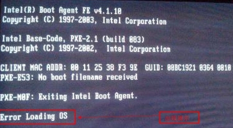 Error Loading OS