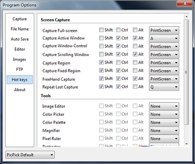 picpick怎么快速截图 picpick快速截图教程