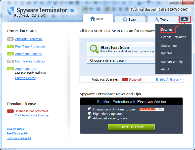 Spyware Terminator中文怎么设置 Spyware Terminator中文设置教程