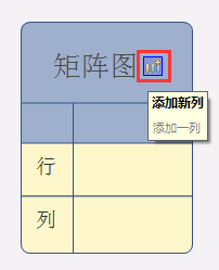 XMind矩阵图中如何添加行和列
