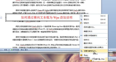 WPS文档版权说明怎么添加